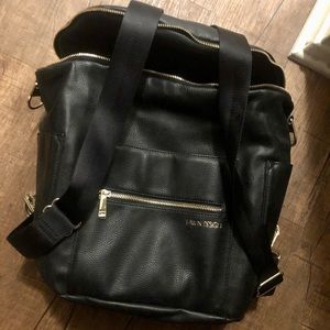 Fawn design original black diaper bag